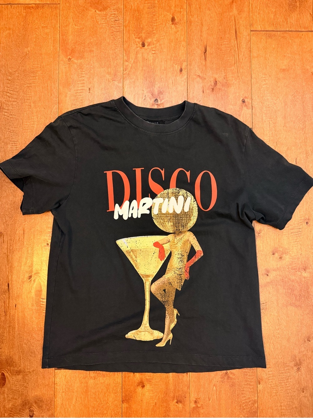 ASOS Design graphic disco martini tee